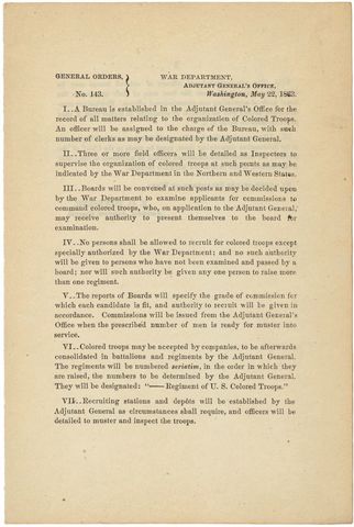 General War order number 1