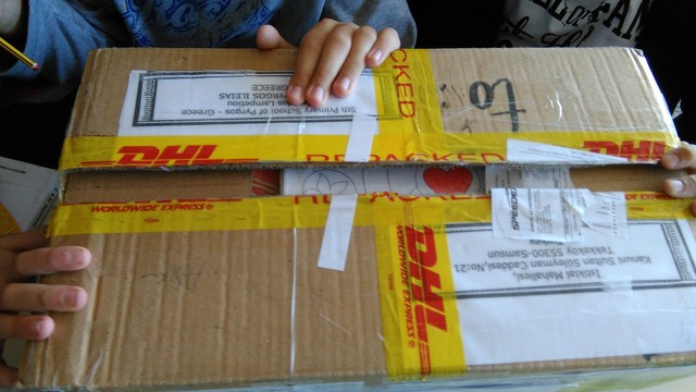 Arrived to the 5th primary school of Pyrgos Greece