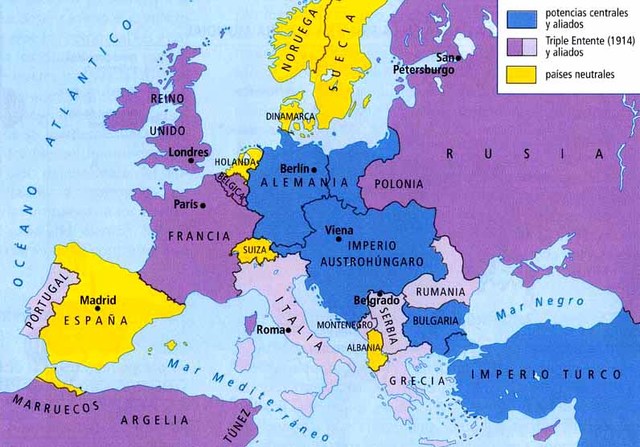Països bel·igerants i fronts militars