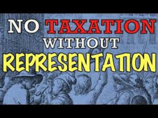 No taxation without representation