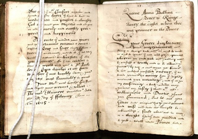 Writes 'King Henry VIII' (age 48)