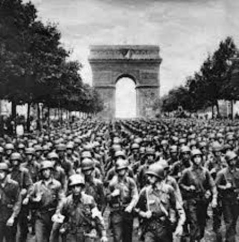 Paris retaken by Allies Forces
