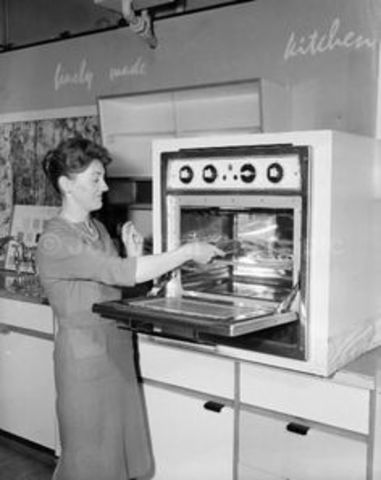 1955 License and First Microwave Oven for Consumers