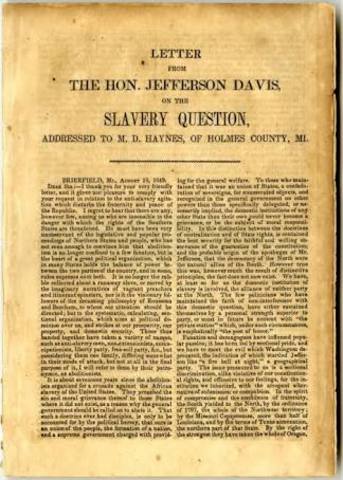 The Slavery Question