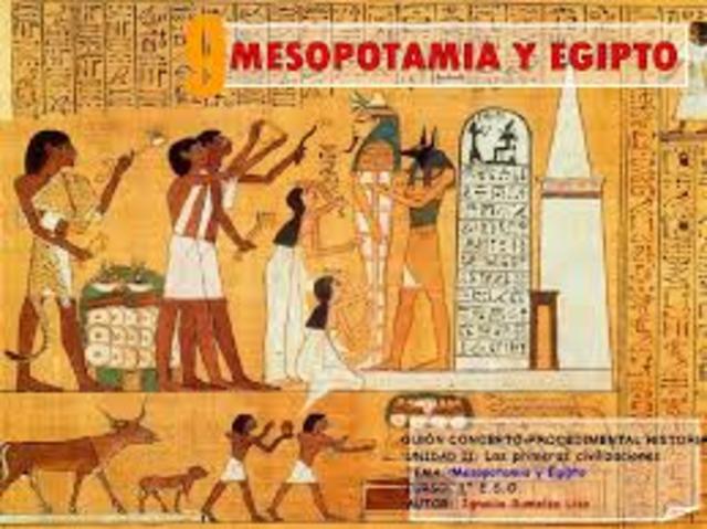 CULTURAS ANTIGUAS: EGIPTO Y MESOPOTAMIA