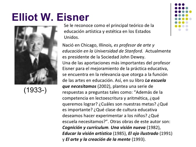 La enseñanza en el arte -  Eisner