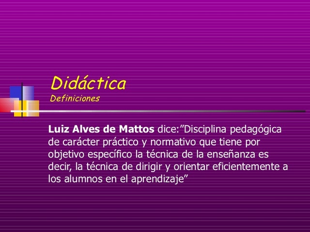 Didáctica general - Mattos