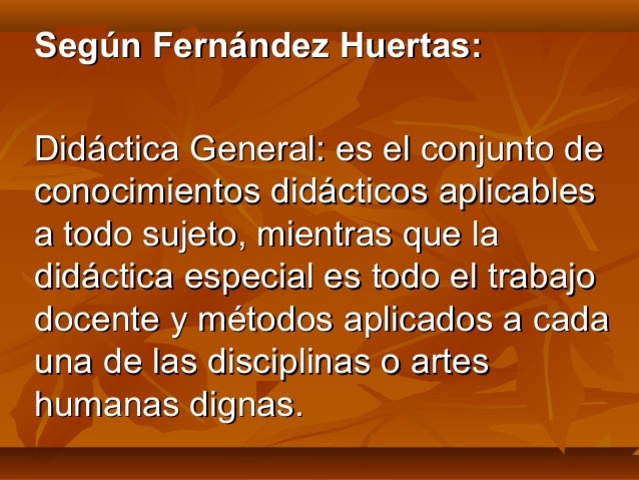 Objeto formal de la didáctica - Ferrández