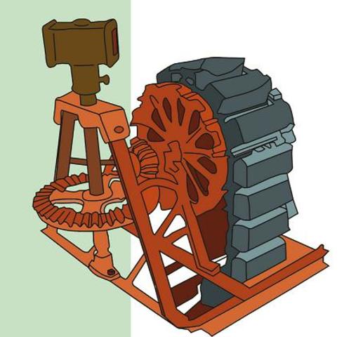 Invencion de maquina hidràulica para hilar seda.