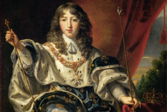 Louis XIV sube al trono de Francia a los  4 años