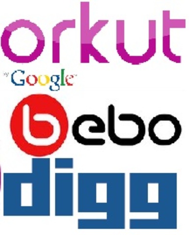 Digg, Bebo, Orkut