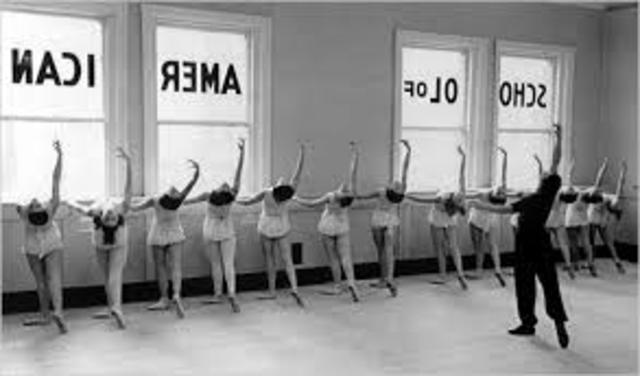 The School of American Ballet was founded and classes began