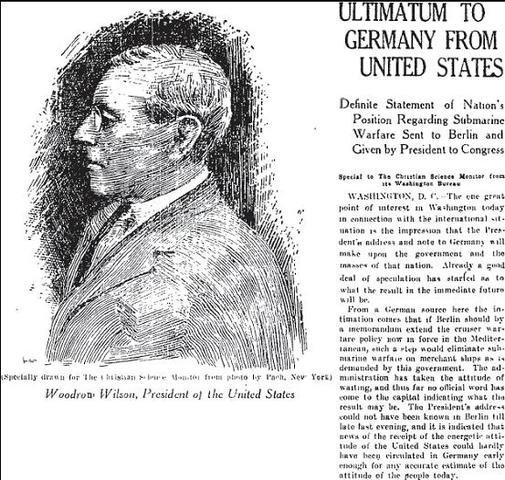 Germany agrees to suspended submarine warfare