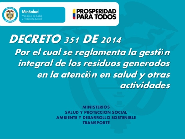 Decreto 351 de 2014