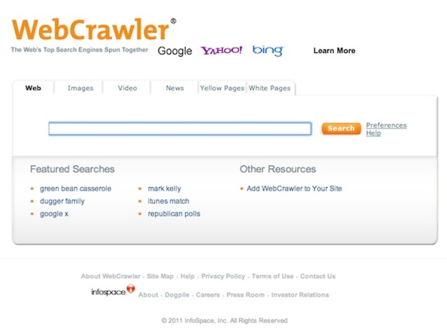 Galaxy and WebCrawler's