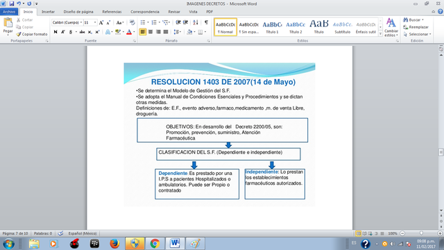 Resolución 1403 de 2007 Por el cual se determina el Modelo de Gestión del Servicio Farmacéutico, se adopta el Manual de condiciones esenciales y procedimientos y se dictan otras disposiciones