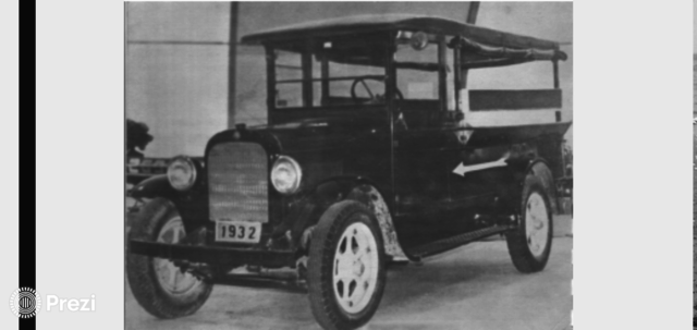 1914  fabricación en masa de autocares y automóviles.
