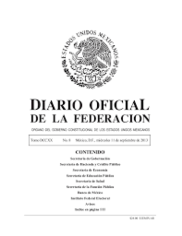 Decreto Ejecutivo Federal.