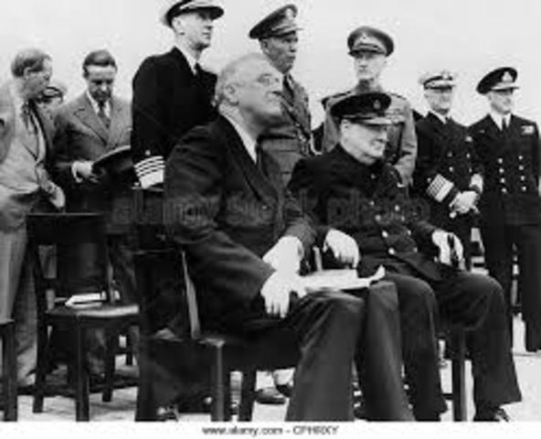 Churchill and FDR issue the Atlantic Charter