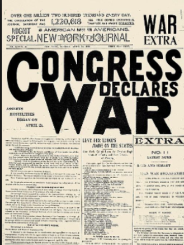 U.S. Declares war on Spain