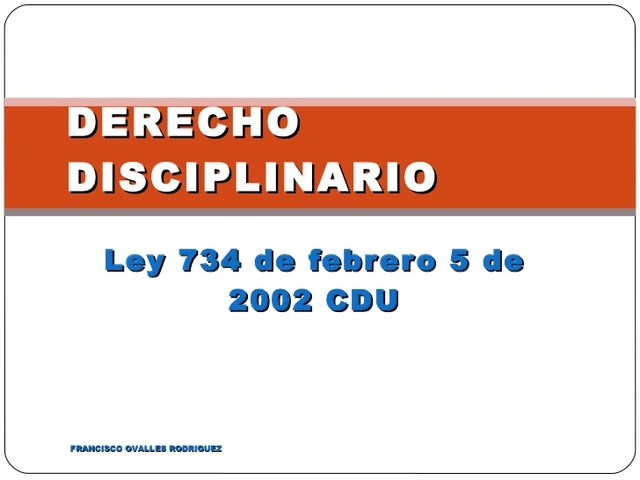 ley 734