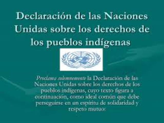 DECLARACIÓN DE LAS NACIONES UNIDAS SOBRE LOS DERECHOS DE LOS PUEBLOS INDÍGENAS