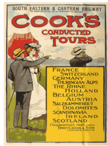 Se organizó el primer viaje en grupo por Thomas Cook