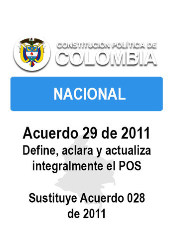 Acuerdo 029 de 2011