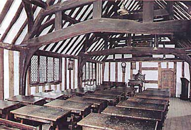 William begins his education at Stratford Grammar School