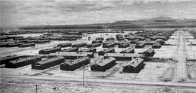 Japanese Americans interned in isolated camps