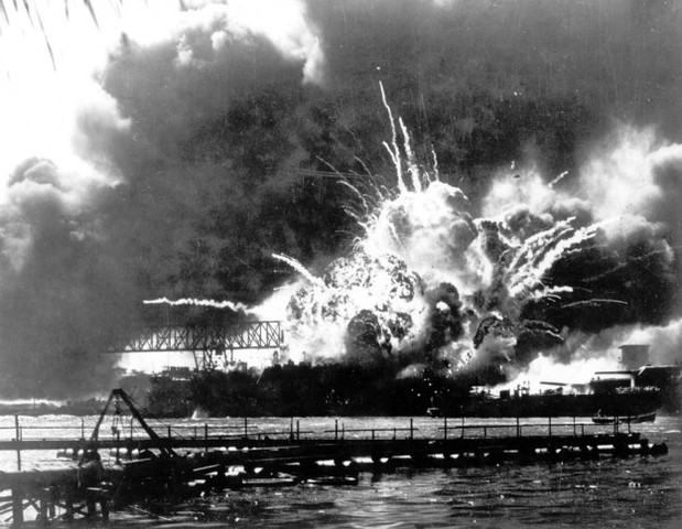 Pearl Harbor in Hawaii attacked by Japanese Naval and Air forces, US declares war on Japan, Germany and Italy declare war on the US - Dec. 9