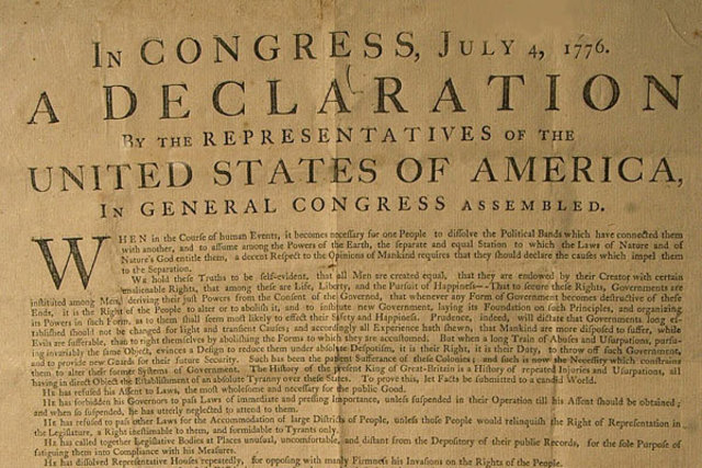 (2) The Independence of the United States