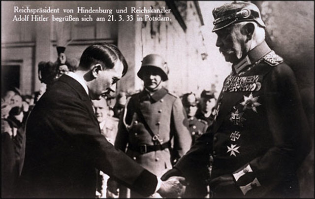 1933, March 21 - Hitler is named Chancellor of Germany