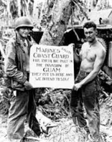 U.S. Troops Liberate Guam