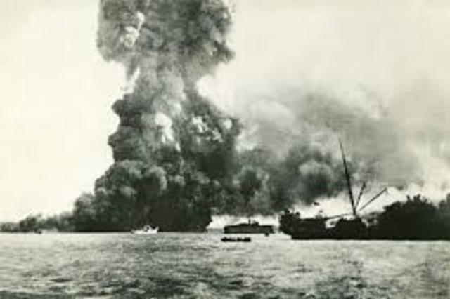Japanese bombed new guinea