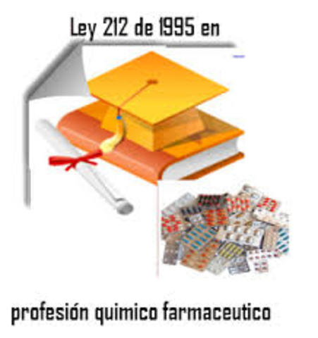 LEY 212 DEL 26 OCTUBRE DE 1995  POR MEDIO DE LA CUAL SE REGLAMENTA LA PROFESIÓN DE QUÍMICO FARMACÉUTICO Y SE DICTAN OTRAS DISPOSICIONES.