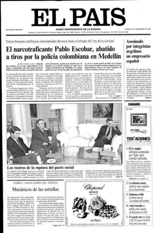 Muerte Pablo Escobar