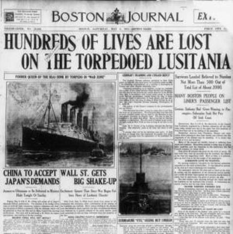 Sinking of the Lusitania