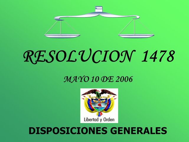 Resolución 1478 de 2006