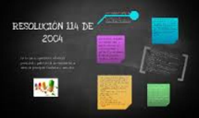 Resolución 114 de Enero 20 de 2004
