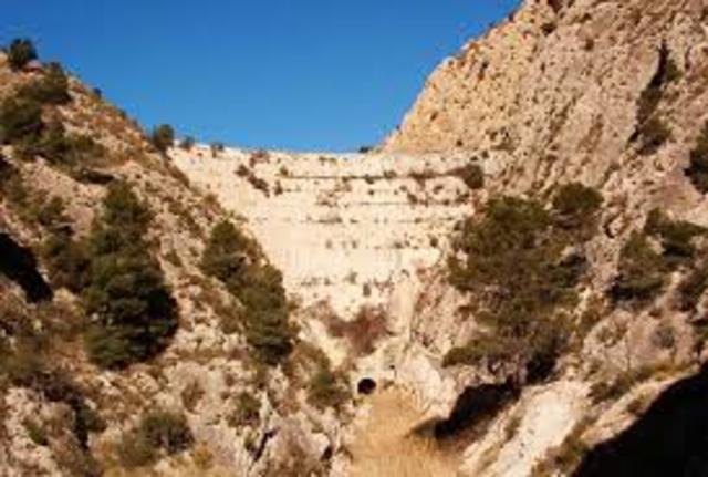 Una presa sobre el río Nilo en Egipto