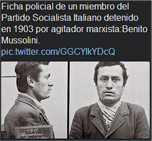 Mussolini se une al partido socialista