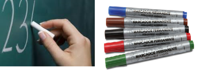 Evolución de la tiza al marcador