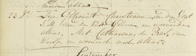 Huwelijk Kaatje & Christiaan