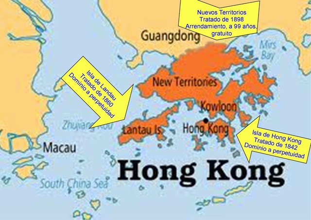 OCUPACIÓN BRITÁNICA DE HONG KONG Y NUEVA ZELANDA.