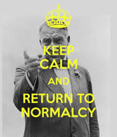 Return to Normalcy