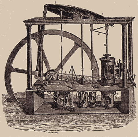 Primera máquina de vapor (1765)