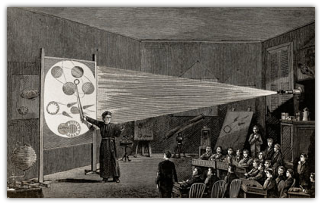 1870 Aparece La linterna mágica