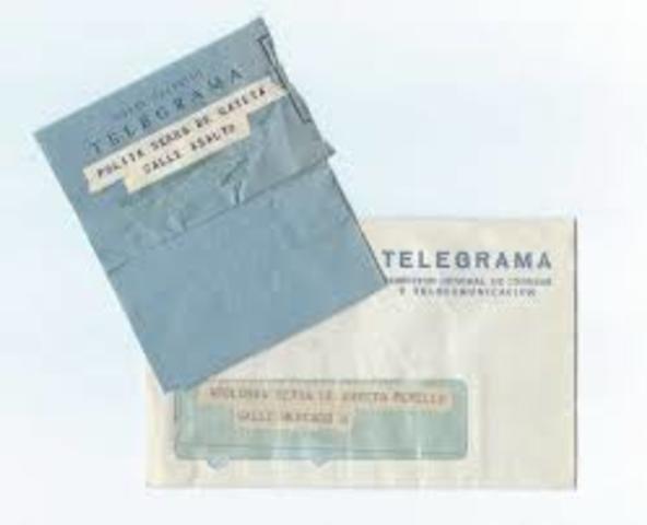 Emisión del Primer Tegrama