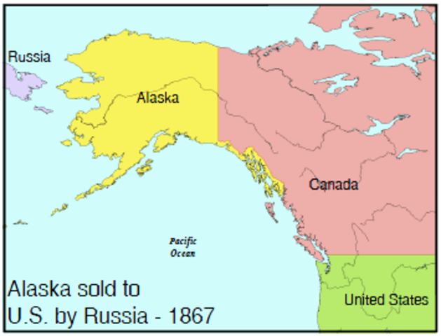 U.S purchases Alaska from Russia